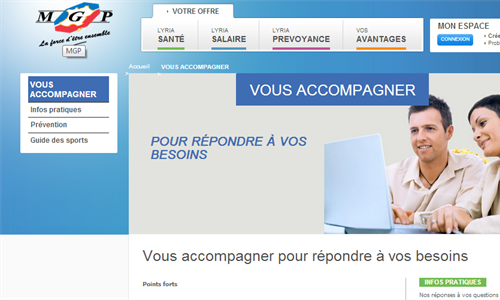 Sites internet et portails adhérents pour la Mutuelle Générale de la Police