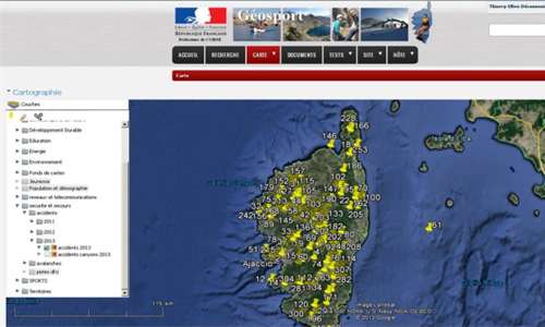 Mise en place de Géosport pour une meilleure gestion de l'accidentologie des sports de nature en Corse